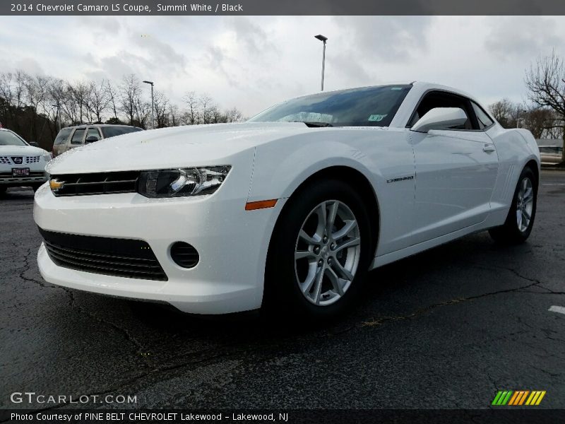 Summit White / Black 2014 Chevrolet Camaro LS Coupe