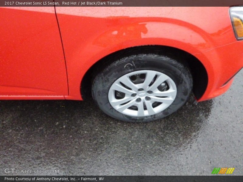 Red Hot / Jet Black/Dark Titanium 2017 Chevrolet Sonic LS Sedan