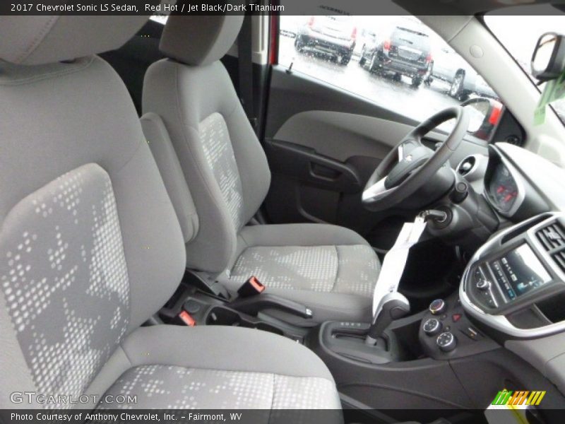 Red Hot / Jet Black/Dark Titanium 2017 Chevrolet Sonic LS Sedan