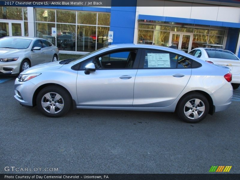 Arctic Blue Metallic / Jet Black 2017 Chevrolet Cruze LS
