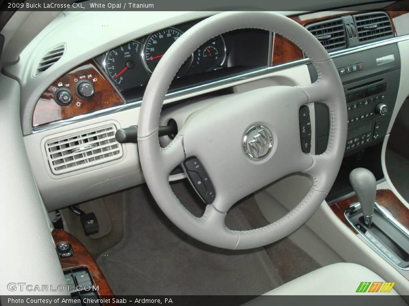 White Opal / Titanium 2009 Buick LaCrosse CXL