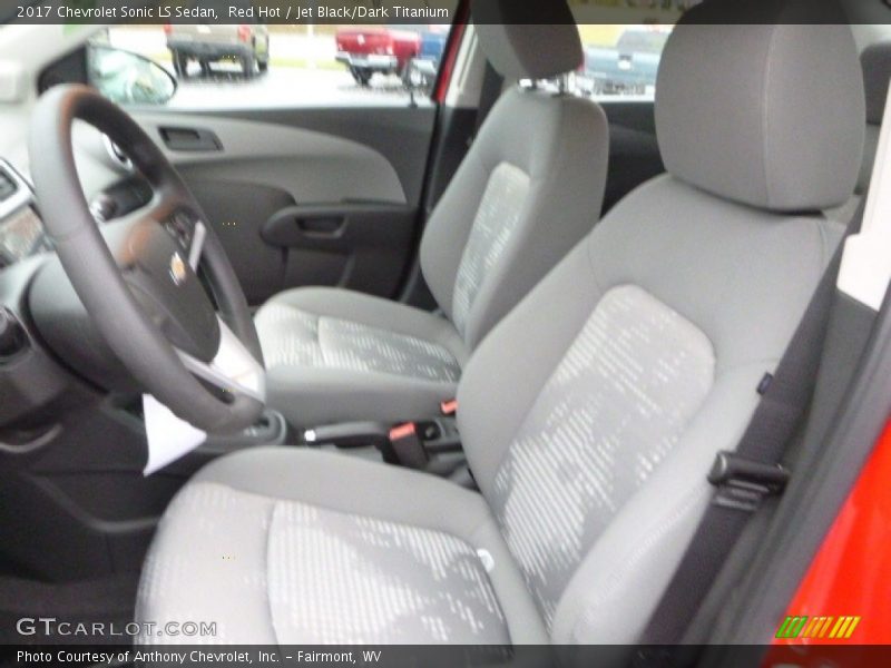 Red Hot / Jet Black/Dark Titanium 2017 Chevrolet Sonic LS Sedan