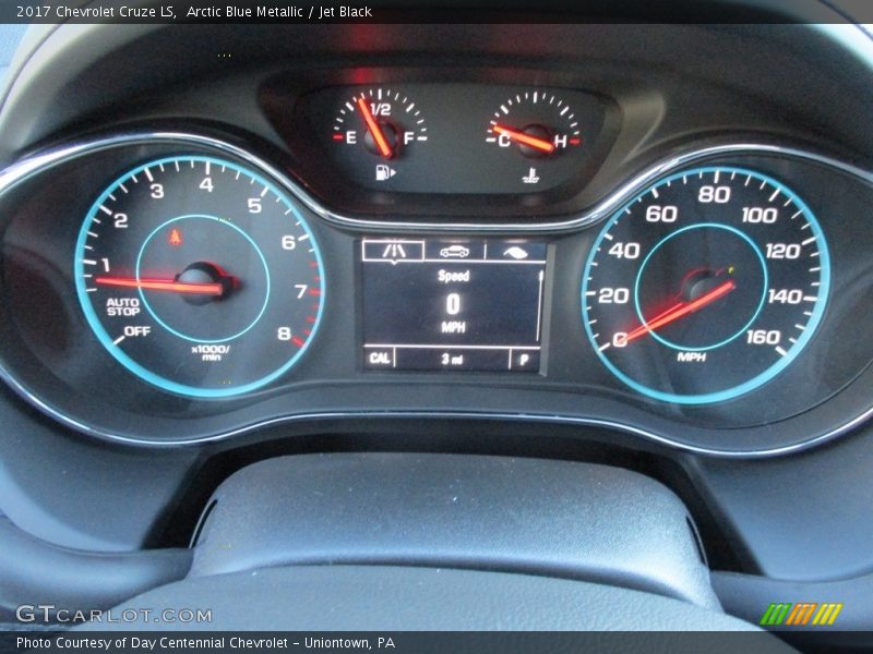 Arctic Blue Metallic / Jet Black 2017 Chevrolet Cruze LS
