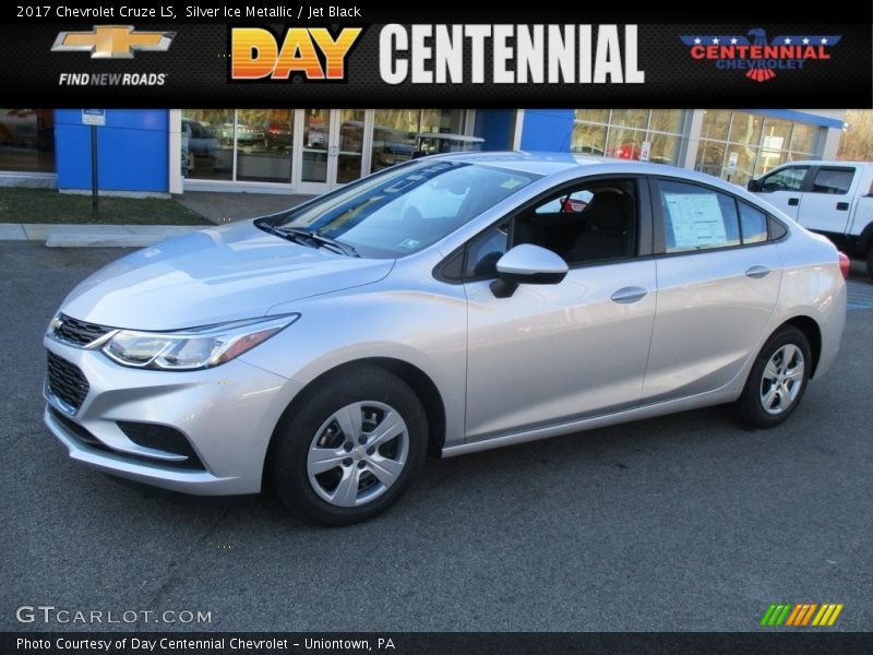 Silver Ice Metallic / Jet Black 2017 Chevrolet Cruze LS