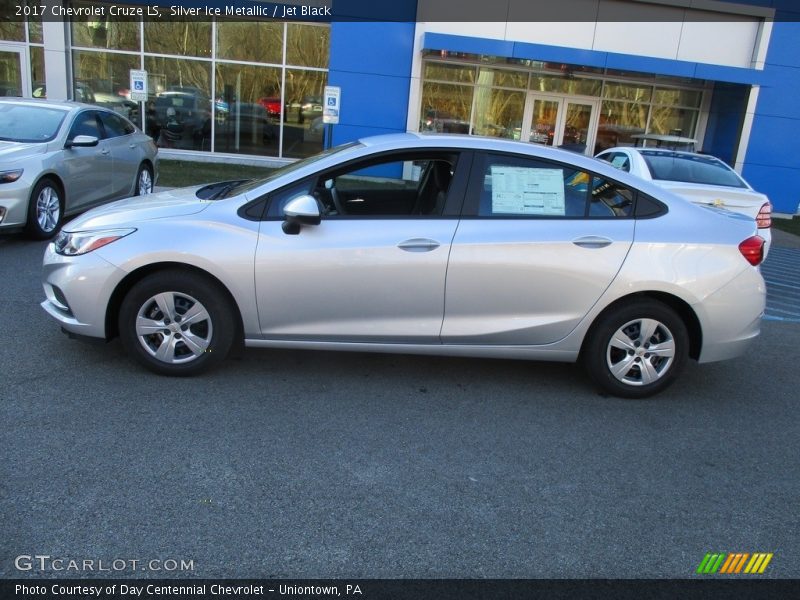Silver Ice Metallic / Jet Black 2017 Chevrolet Cruze LS