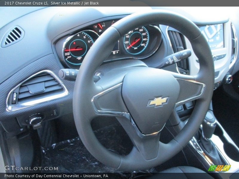 Silver Ice Metallic / Jet Black 2017 Chevrolet Cruze LS