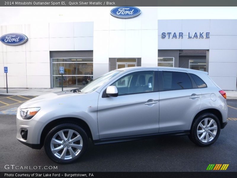 Quick Silver Metallic / Black 2014 Mitsubishi Outlander Sport ES