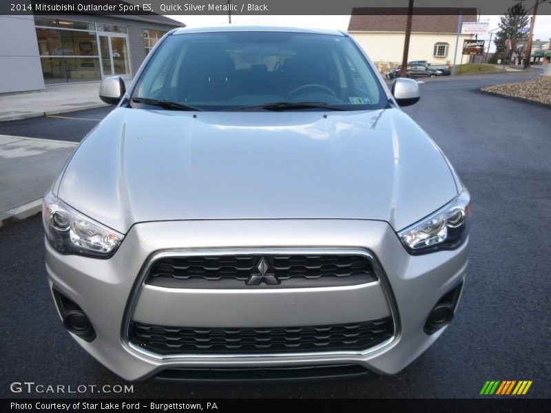 Quick Silver Metallic / Black 2014 Mitsubishi Outlander Sport ES