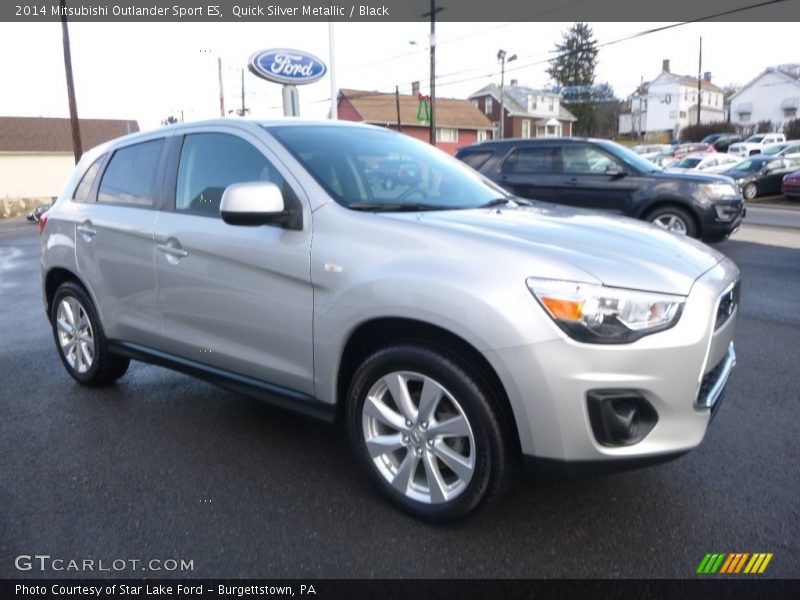 Quick Silver Metallic / Black 2014 Mitsubishi Outlander Sport ES