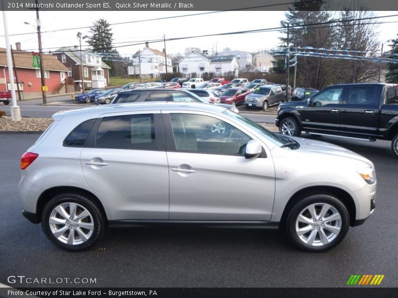 Quick Silver Metallic / Black 2014 Mitsubishi Outlander Sport ES
