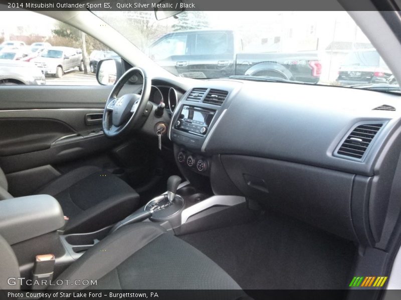 Quick Silver Metallic / Black 2014 Mitsubishi Outlander Sport ES