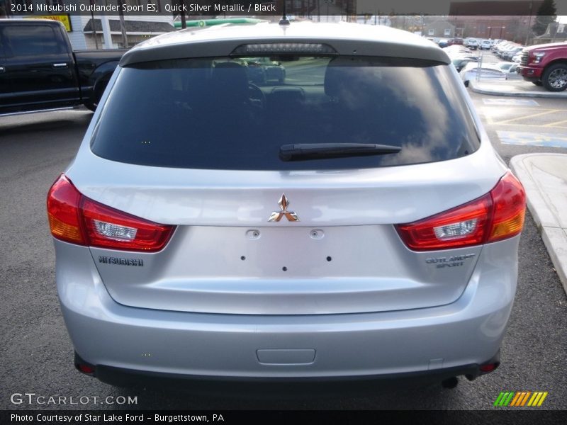 Quick Silver Metallic / Black 2014 Mitsubishi Outlander Sport ES