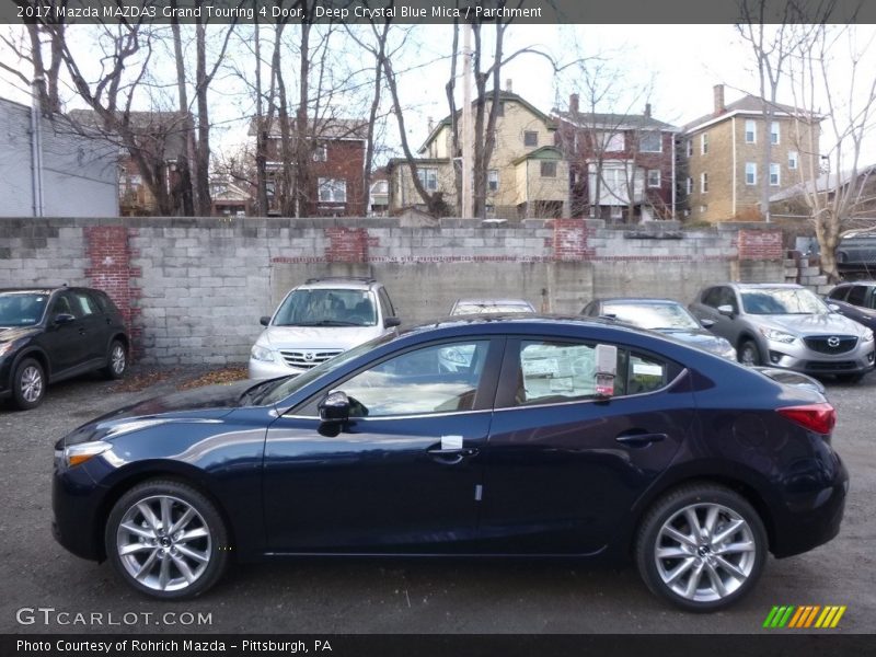 Deep Crystal Blue Mica / Parchment 2017 Mazda MAZDA3 Grand Touring 4 Door