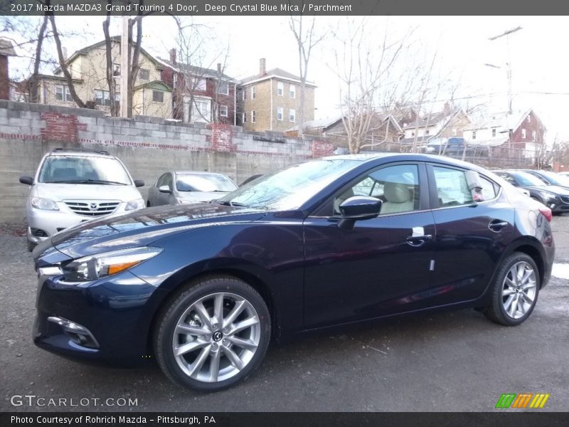 Deep Crystal Blue Mica / Parchment 2017 Mazda MAZDA3 Grand Touring 4 Door
