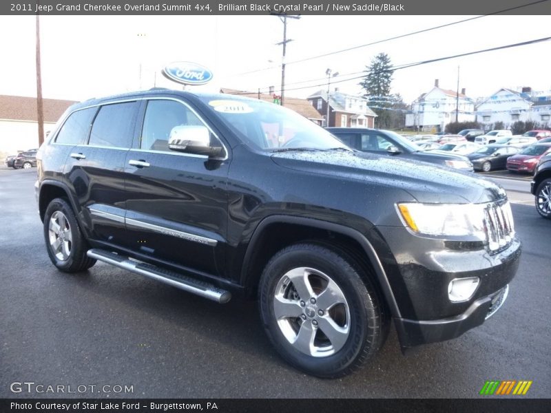 Brilliant Black Crystal Pearl / New Saddle/Black 2011 Jeep Grand Cherokee Overland Summit 4x4