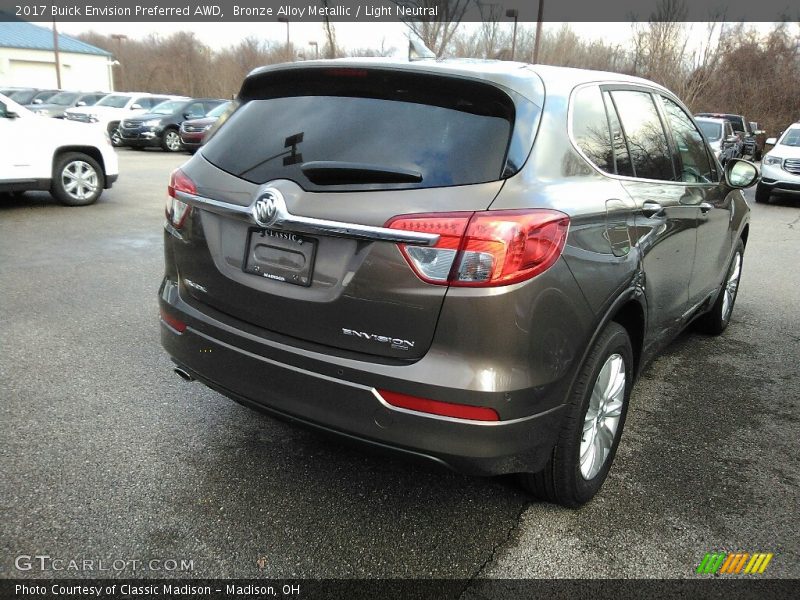 Bronze Alloy Metallic / Light Neutral 2017 Buick Envision Preferred AWD