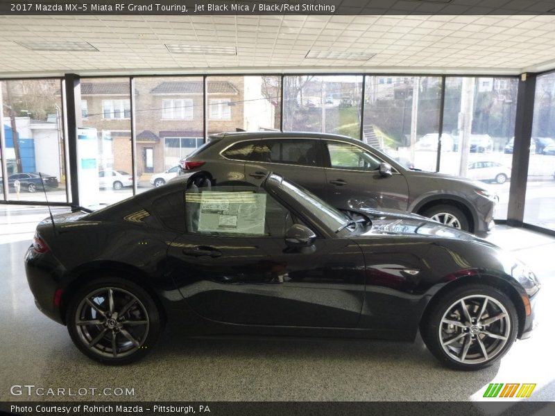 Jet Black Mica / Black/Red Stitching 2017 Mazda MX-5 Miata RF Grand Touring