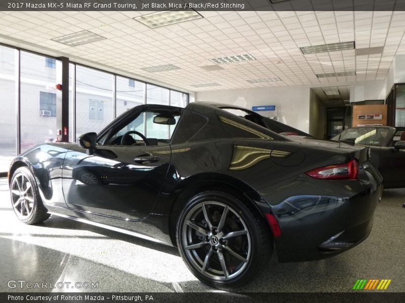Jet Black Mica / Black/Red Stitching 2017 Mazda MX-5 Miata RF Grand Touring
