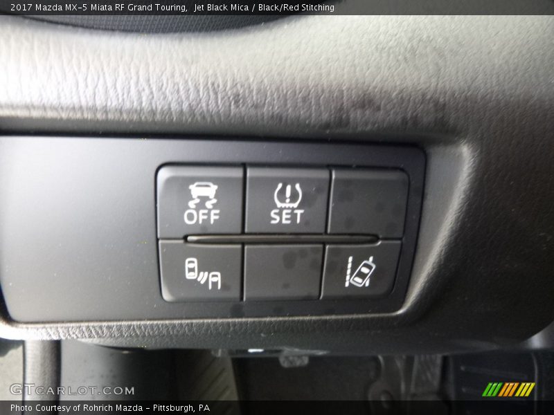 Jet Black Mica / Black/Red Stitching 2017 Mazda MX-5 Miata RF Grand Touring