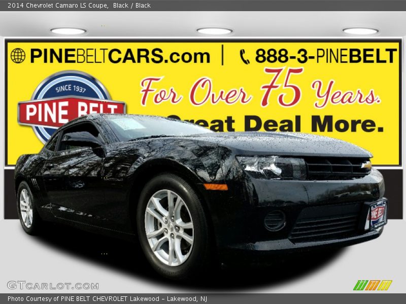 Black / Black 2014 Chevrolet Camaro LS Coupe