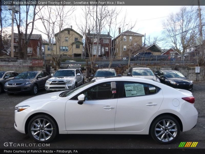 Snowflake White Pearl Mica / Black 2017 Mazda MAZDA3 Grand Touring 4 Door