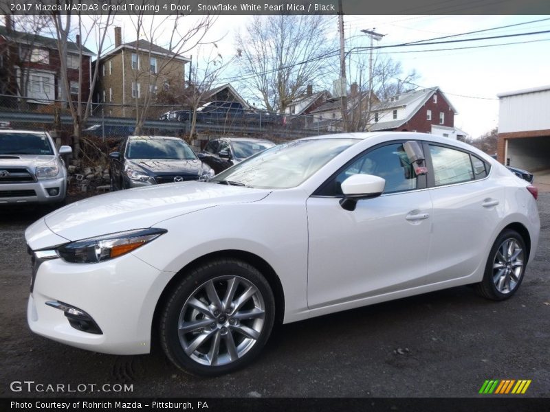 Snowflake White Pearl Mica / Black 2017 Mazda MAZDA3 Grand Touring 4 Door