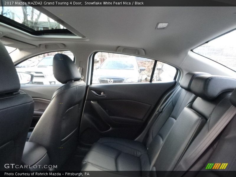 Snowflake White Pearl Mica / Black 2017 Mazda MAZDA3 Grand Touring 4 Door