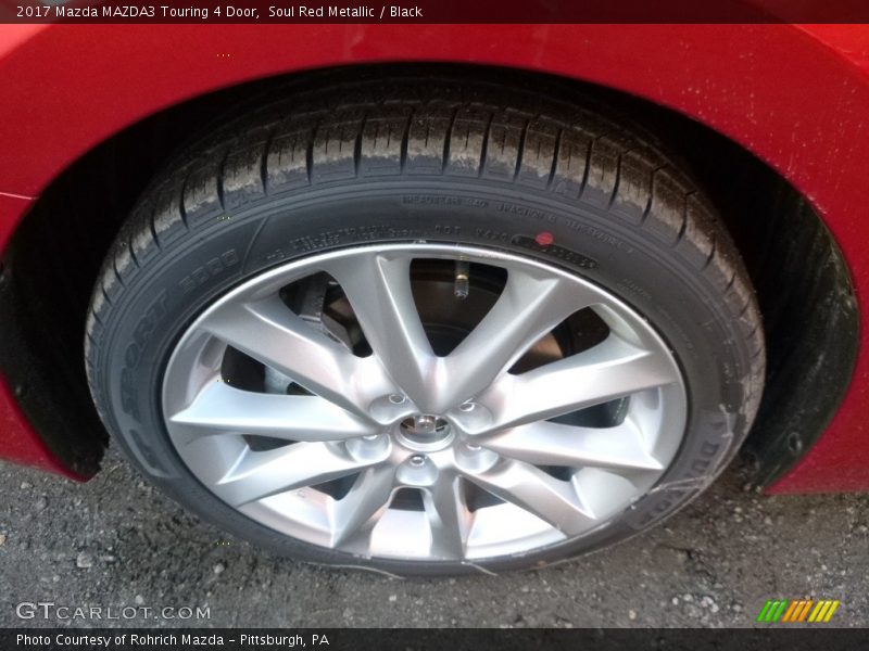 Soul Red Metallic / Black 2017 Mazda MAZDA3 Touring 4 Door