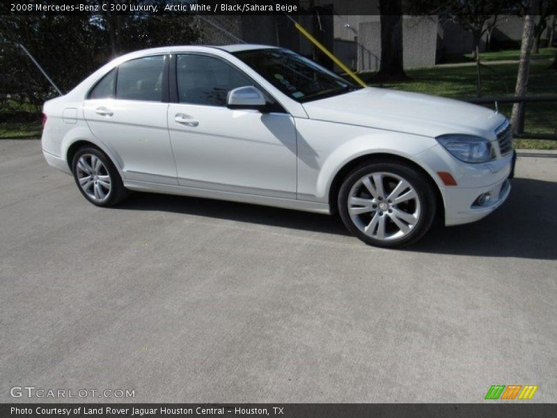 Arctic White / Black/Sahara Beige 2008 Mercedes-Benz C 300 Luxury
