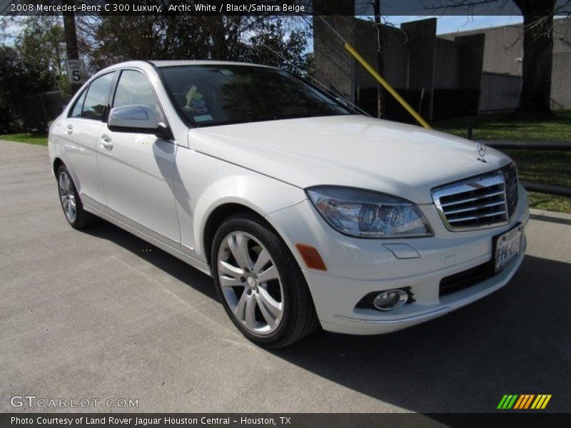 Arctic White / Black/Sahara Beige 2008 Mercedes-Benz C 300 Luxury