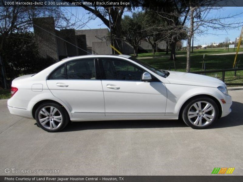Arctic White / Black/Sahara Beige 2008 Mercedes-Benz C 300 Luxury