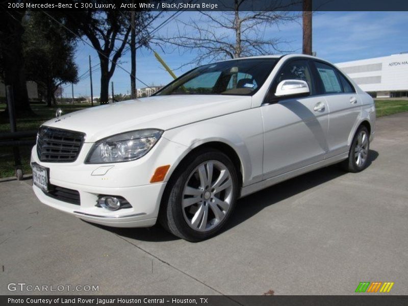 Arctic White / Black/Sahara Beige 2008 Mercedes-Benz C 300 Luxury