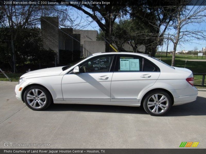 Arctic White / Black/Sahara Beige 2008 Mercedes-Benz C 300 Luxury