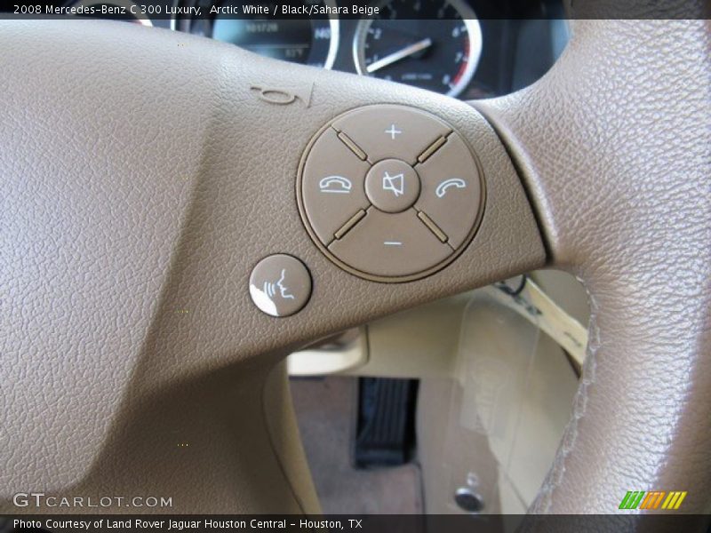 Arctic White / Black/Sahara Beige 2008 Mercedes-Benz C 300 Luxury
