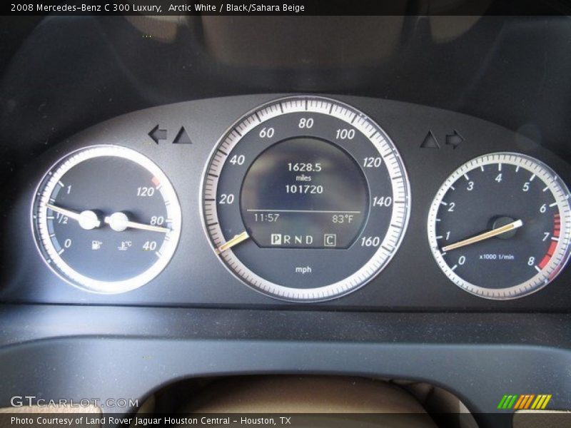 Arctic White / Black/Sahara Beige 2008 Mercedes-Benz C 300 Luxury