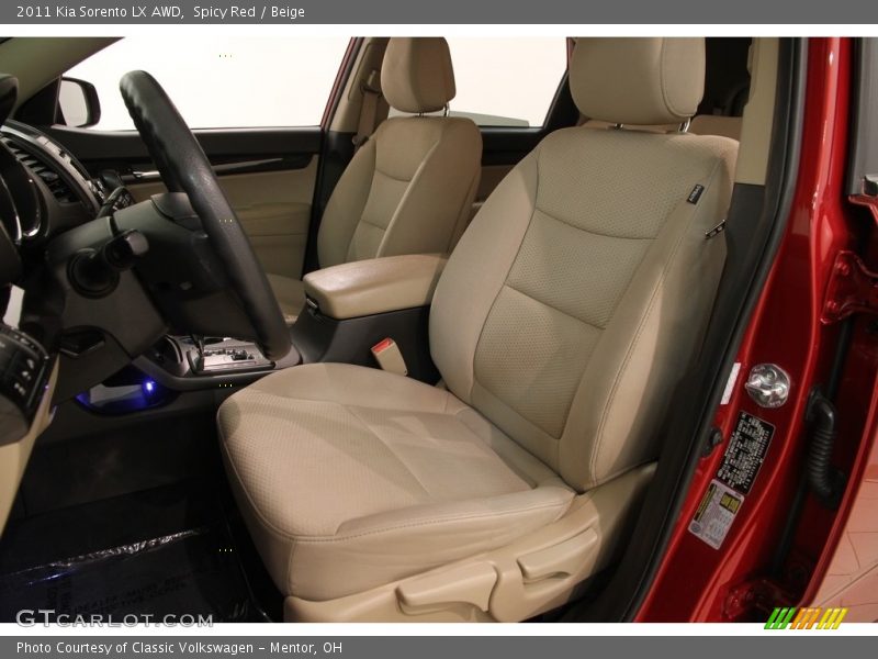 Spicy Red / Beige 2011 Kia Sorento LX AWD