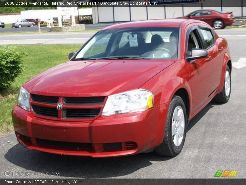 Inferno Red Crystal Pearl / Dark Slate Gray/Light Slate Gray 2008 Dodge Avenger SE