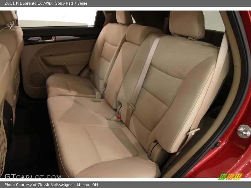 Spicy Red / Beige 2011 Kia Sorento LX AWD