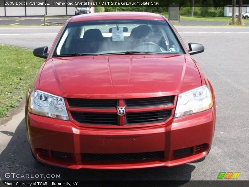 Inferno Red Crystal Pearl / Dark Slate Gray/Light Slate Gray 2008 Dodge Avenger SE