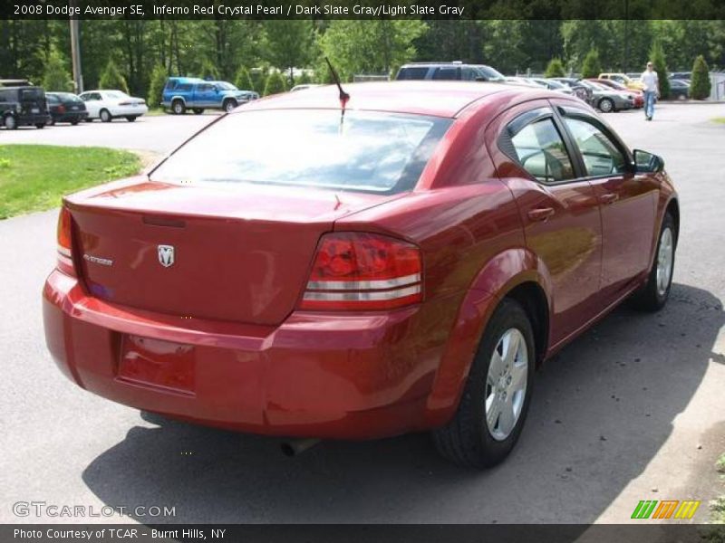 Inferno Red Crystal Pearl / Dark Slate Gray/Light Slate Gray 2008 Dodge Avenger SE