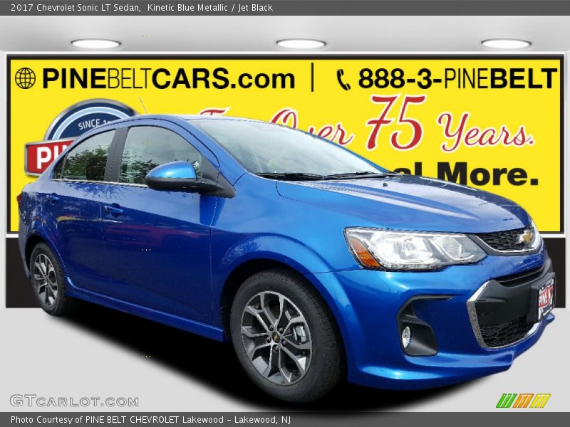 Kinetic Blue Metallic / Jet Black 2017 Chevrolet Sonic LT Sedan