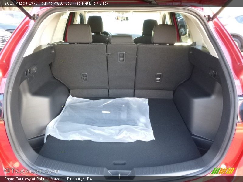 Soul Red Metallic / Black 2016 Mazda CX-5 Touring AWD
