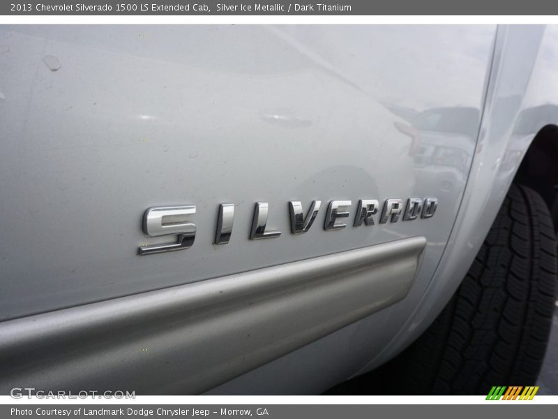 Silver Ice Metallic / Dark Titanium 2013 Chevrolet Silverado 1500 LS Extended Cab