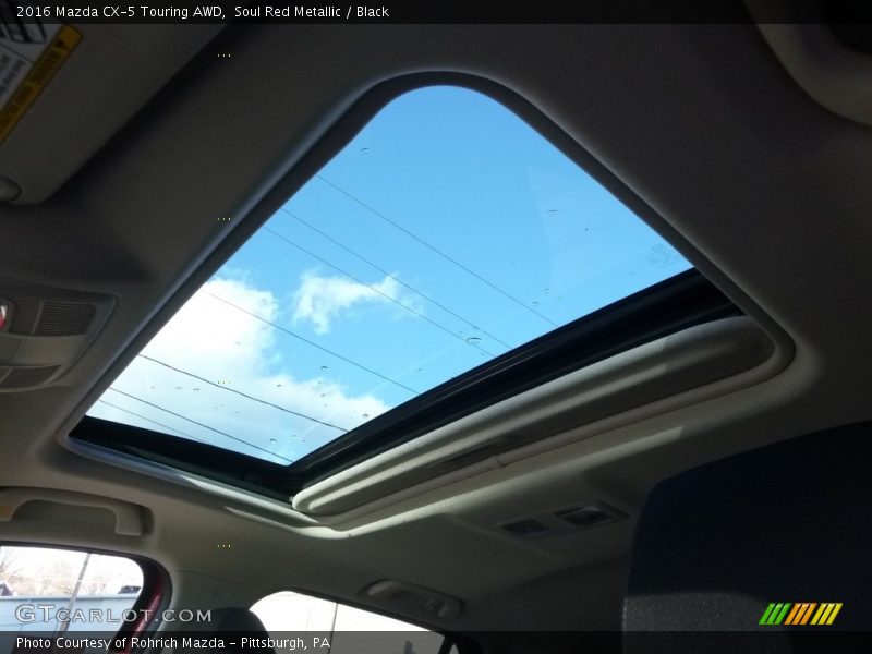 Soul Red Metallic / Black 2016 Mazda CX-5 Touring AWD