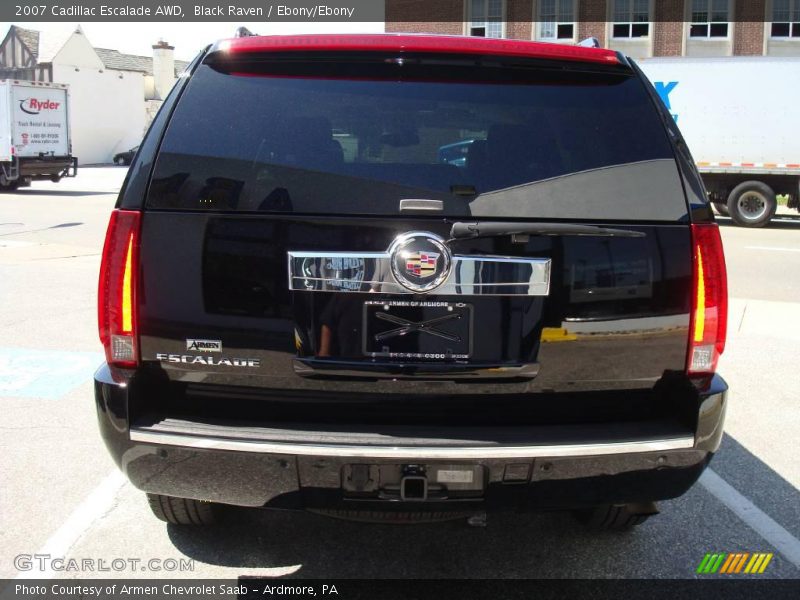 Black Raven / Ebony/Ebony 2007 Cadillac Escalade AWD