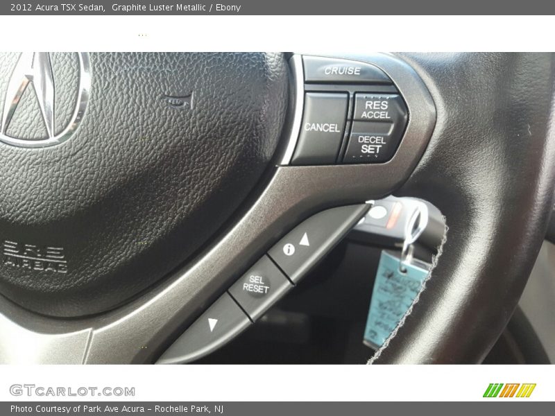 Graphite Luster Metallic / Ebony 2012 Acura TSX Sedan
