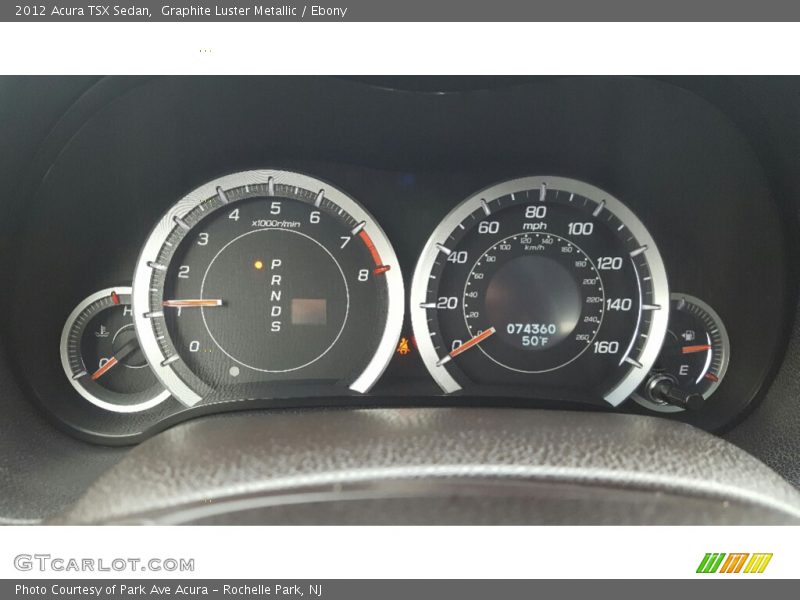 Graphite Luster Metallic / Ebony 2012 Acura TSX Sedan