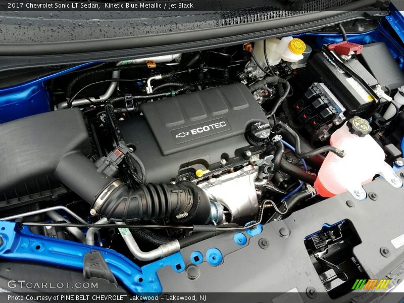  2017 Sonic LT Sedan Engine - 1.4 Liter Turbocharged DOHC 16-Valve VVT 4 Cylinder