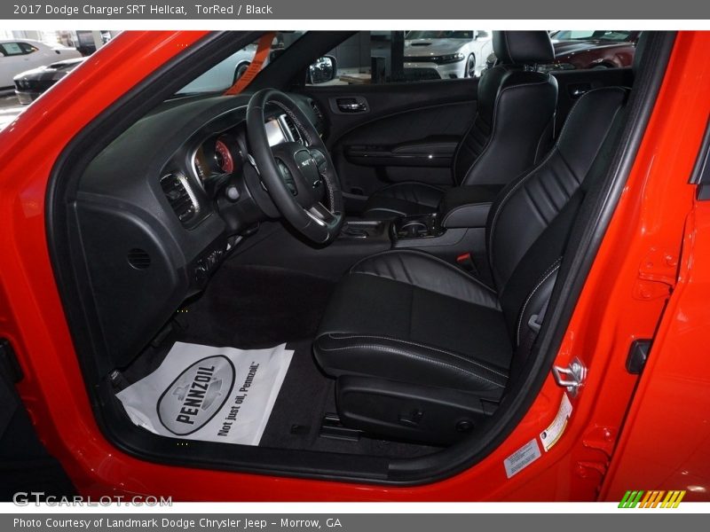 Front Seat of 2017 Charger SRT Hellcat