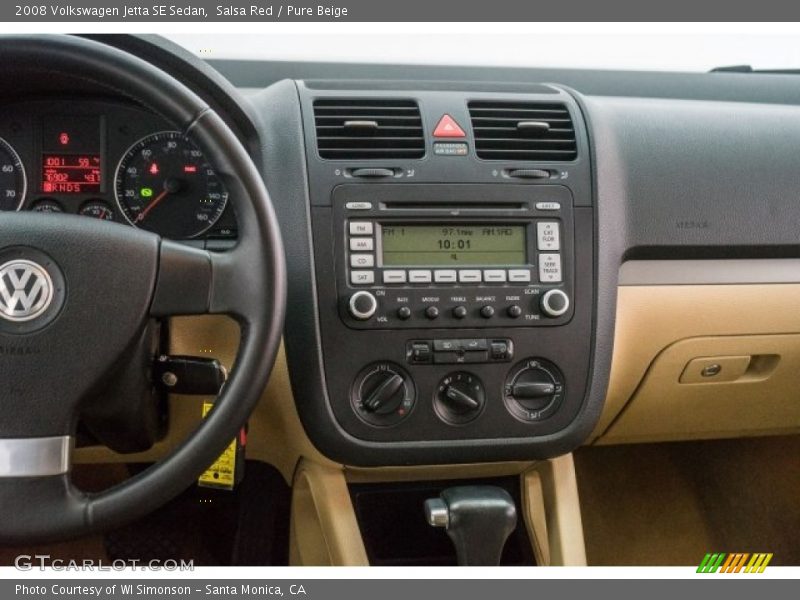 Salsa Red / Pure Beige 2008 Volkswagen Jetta SE Sedan
